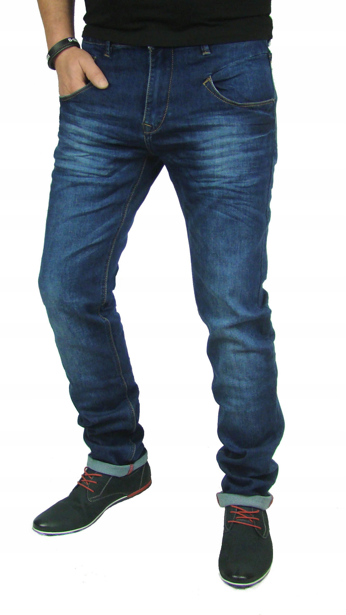 

Długie Jeansy Slim Fit pas 90cm Rds 33/36 -1794