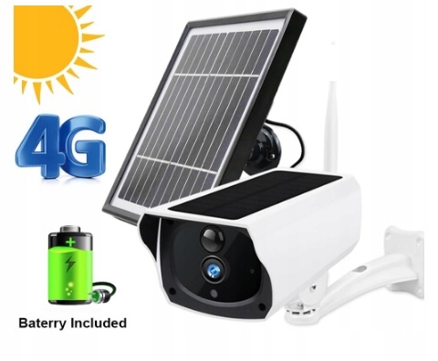KAMERA SOLARNA GSM 3G 4G +PANEL SOLARNY+ karta SIM Model 4G