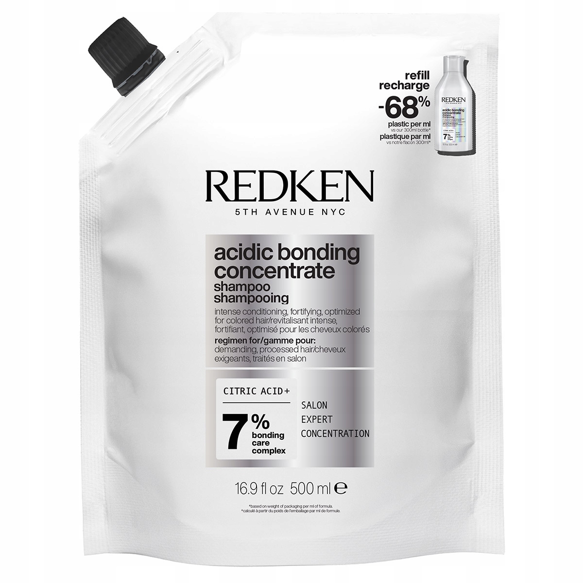 Redken Acidic Bonding Concentrate szampon do włosów zniszczonych refill 500