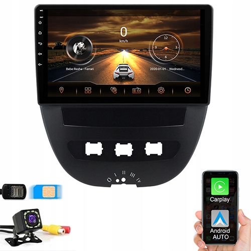 RADIO GPS ANDROID TOYOTA AYGO 2005-2014 SIM 6/128G Stan opakowania oryginalne