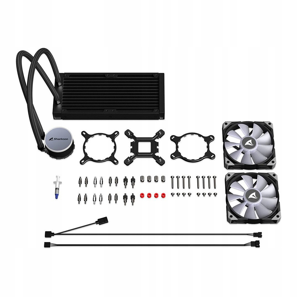 Chłodzenie wodne Aio Sharkoon S70 Rgb 240 mm czarne