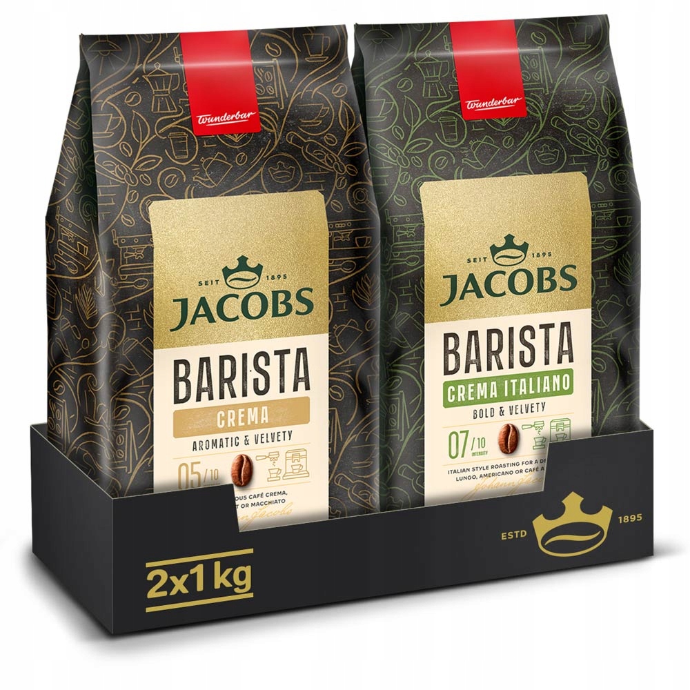 Kawa ziarnista Jacobs Barista Crema, Italiano 2 kg