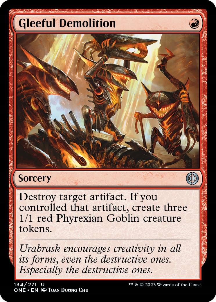Mtg 2x Gleeful Demolition (u)