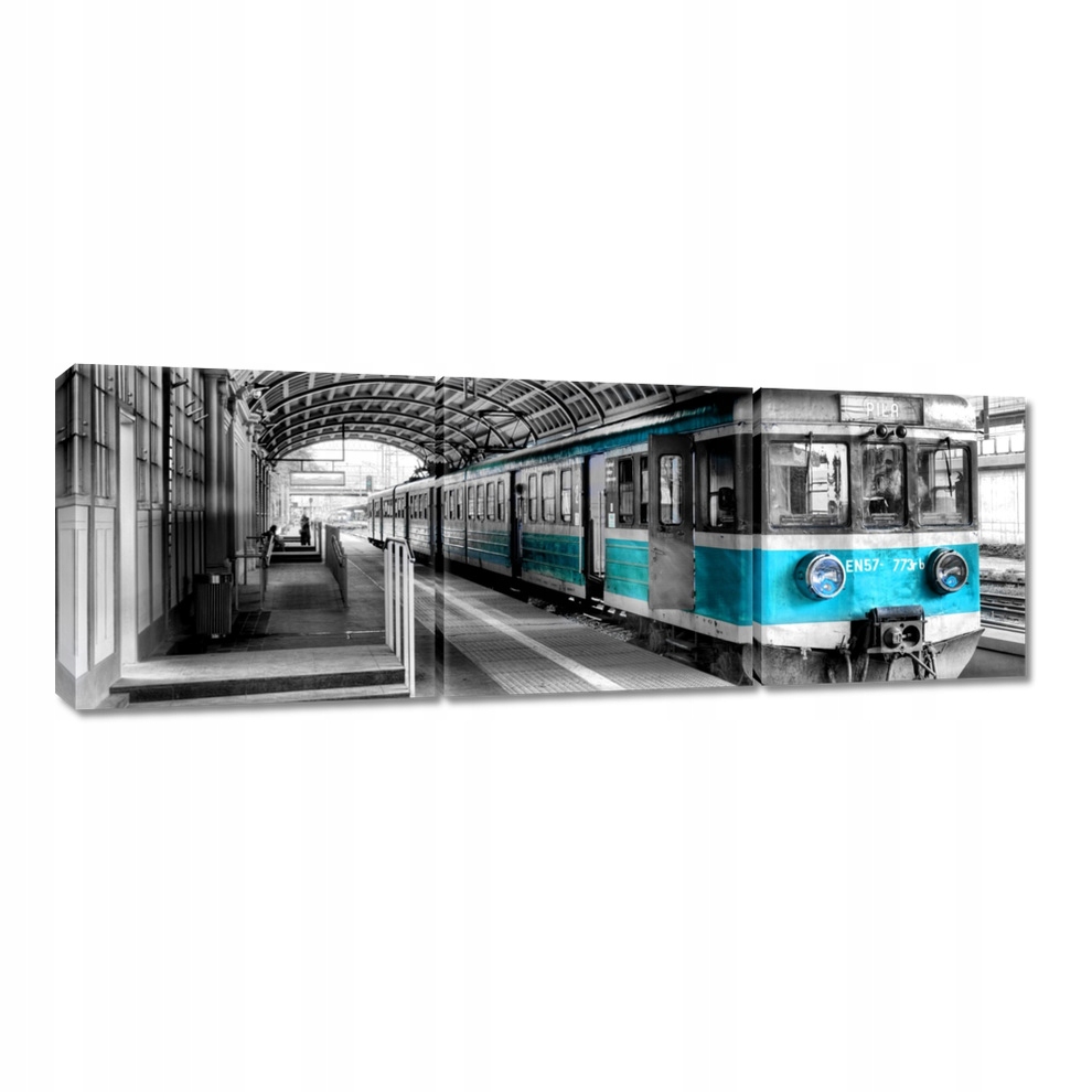 

Obrazy 150x50 Turkusowy pociąg Pkp