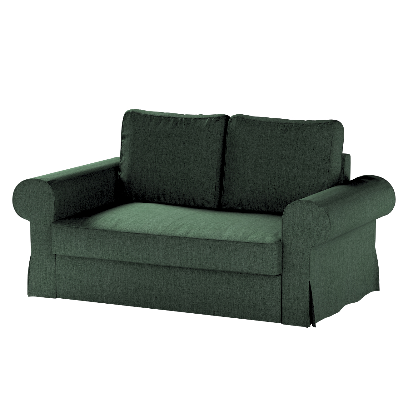 Dekoria Potah na rozkládací pohovku Backabro pro 2 osoby Ikea zelený