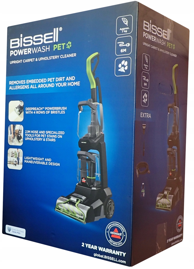 Prací Vysávač Vertikálny pre koberce Čalúnenie Bissell 3878N PowerWash Pet