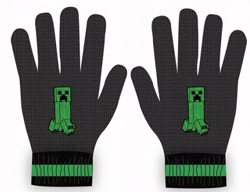 

Rękawiczki Minecraft Creeper Zimowe Jesienne Gra