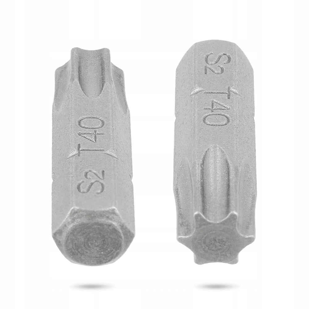 Bit Wkrętarki TORX 1/4 T40 25 mm KOŃCÓWKA MAGNETYCZNA Grot Wiertarki Stal Grubość nasady bitu 1/4