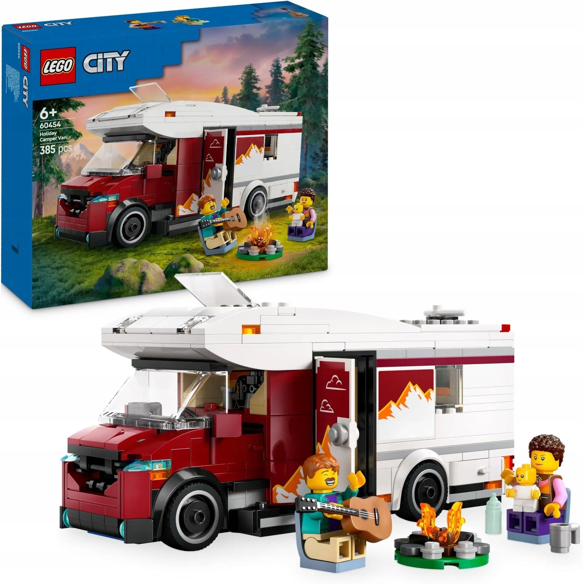 stavebnice Lego City 60454 Prázdninový karavan plný dobrodružství Auto