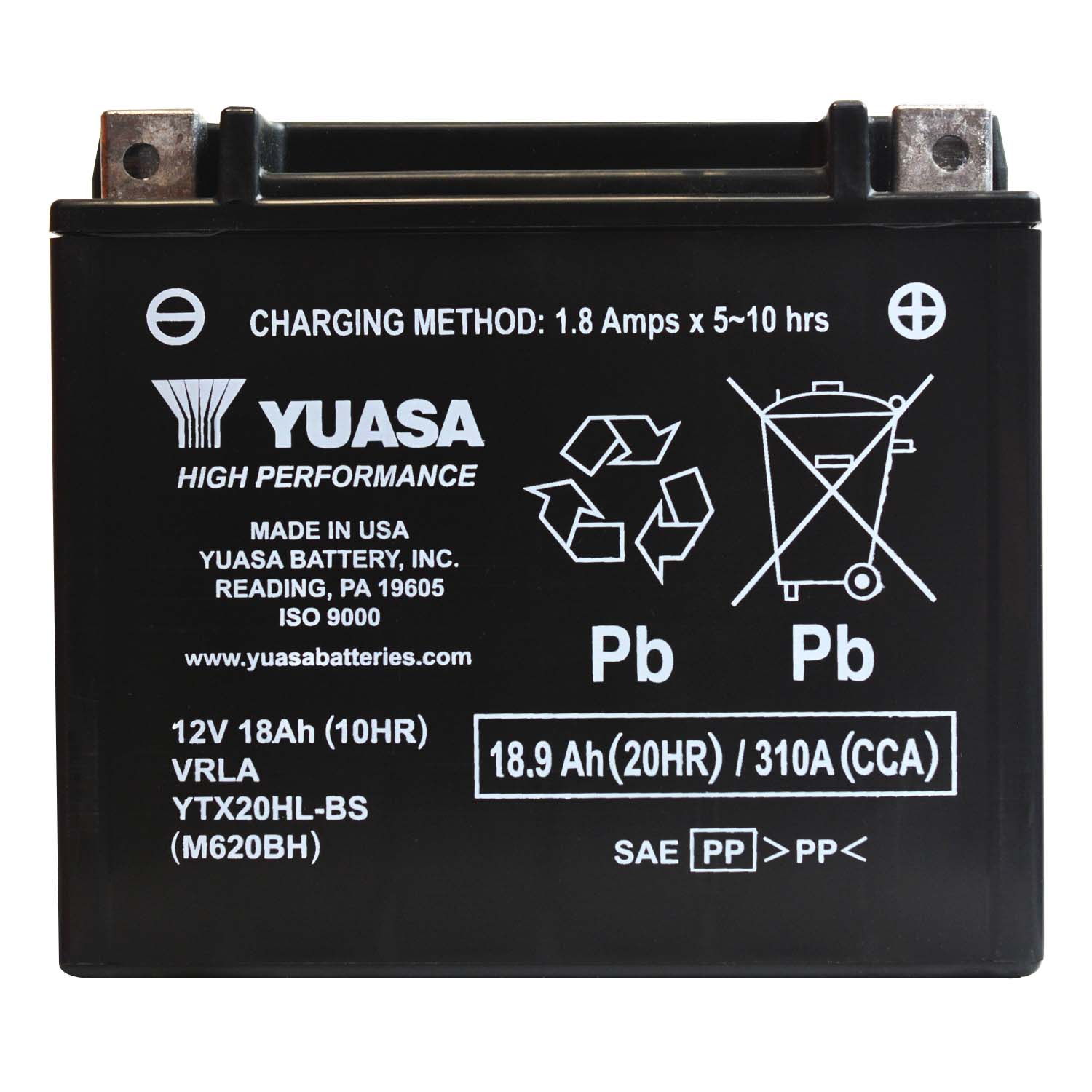 

Yuasa YTX20HL-BS 12V 18,9AH 310A Made In Usa