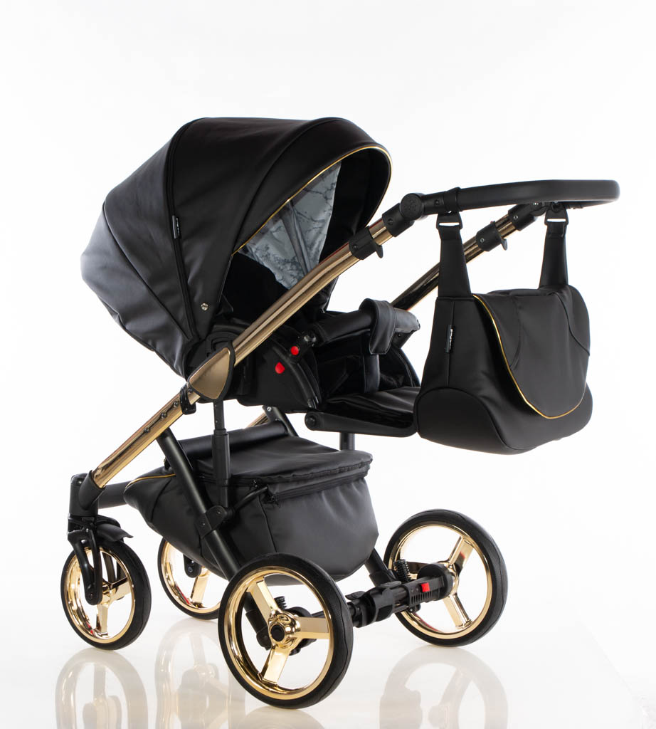 Magnum GT - kol. Czarno - Złoty - 3w1 - Kajtex Rodzaj kół Żelowe