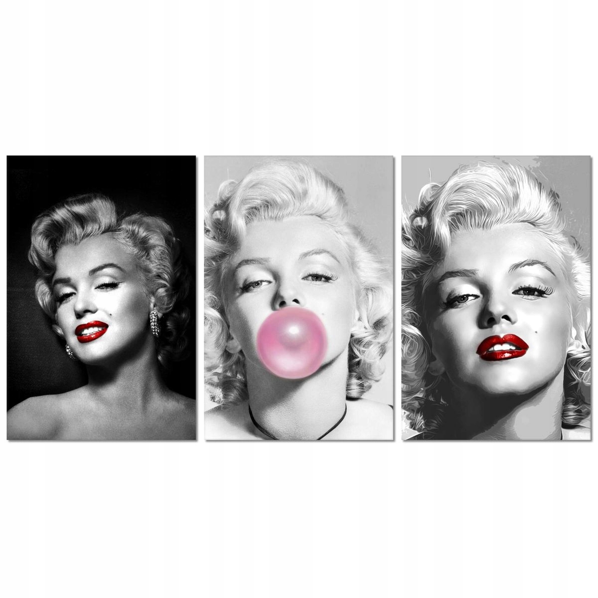 Obrazy 3x 40x60 Triptych Marilyn Monroe