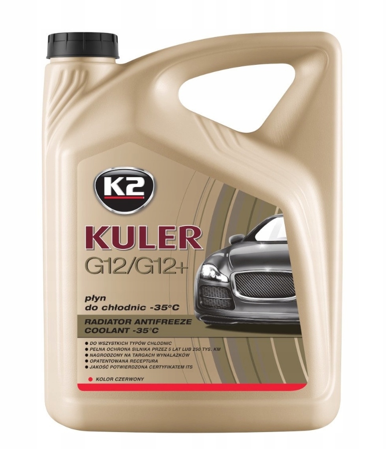 K2 Kuler Czerwony 5L G12/G12+ T205C Płyn Do Chłodnic