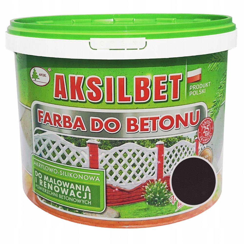 Aksil Aksilbet Farba do betonu Brąz Ciemny 10L