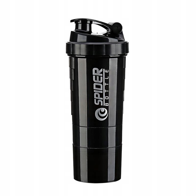 Shaker Spider Bottle 2Go 500 ml black czarny smartshake smart blender