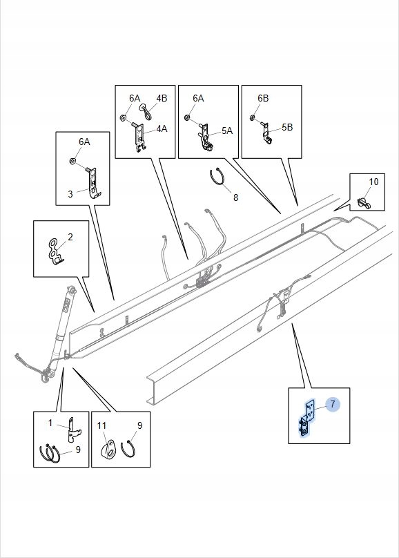 Stütze Halter SCANIA NGS R S 2367486 B-B