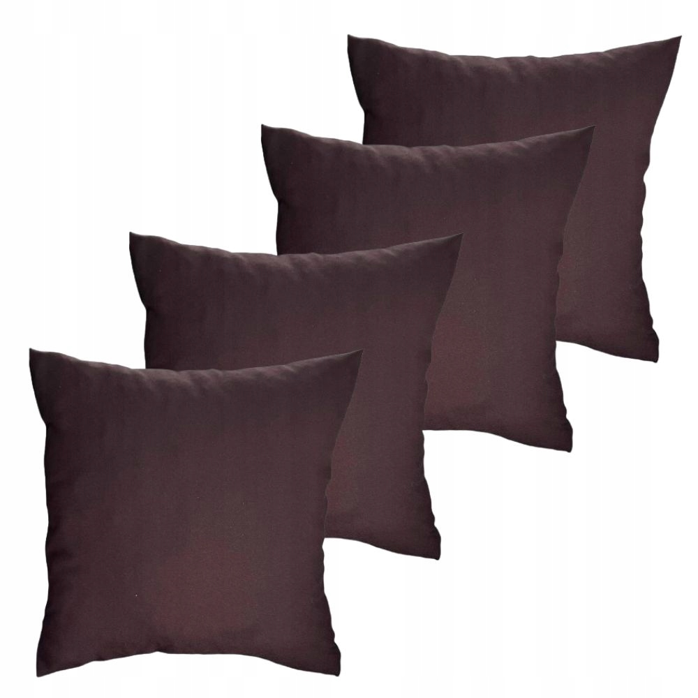 Polštář 50 x 50 cm Hnědý 4 ks Set