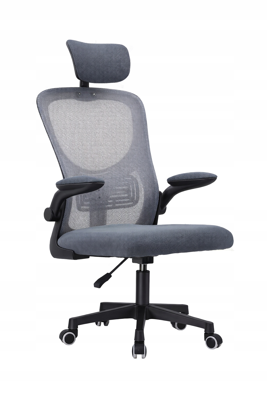 Ergonomická Otočná Kancelářská Židle Mikrosíťka Bati Šedá