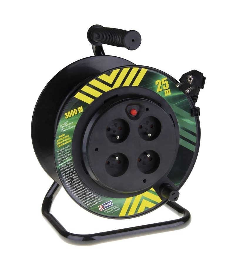 Predlžovací Kábel navíjací bubon 25 m bubon 3x1,5 Emos