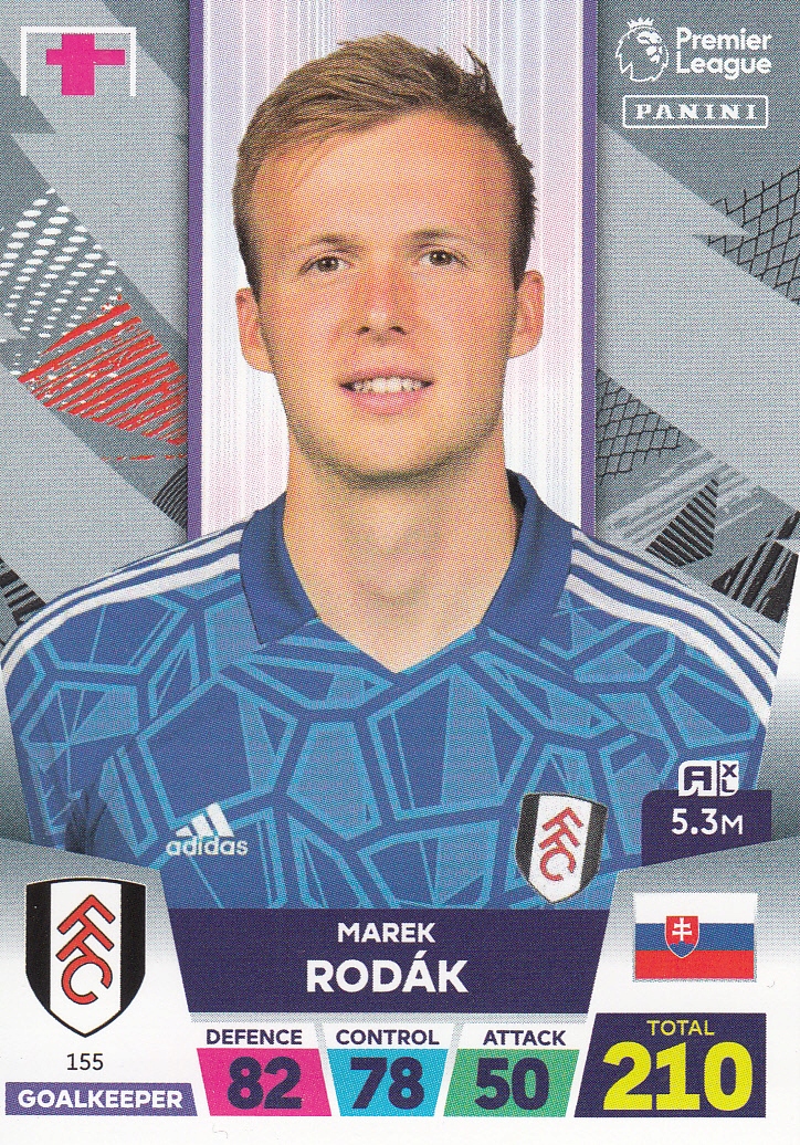 Premier League 2023 Base Card Rodak 155