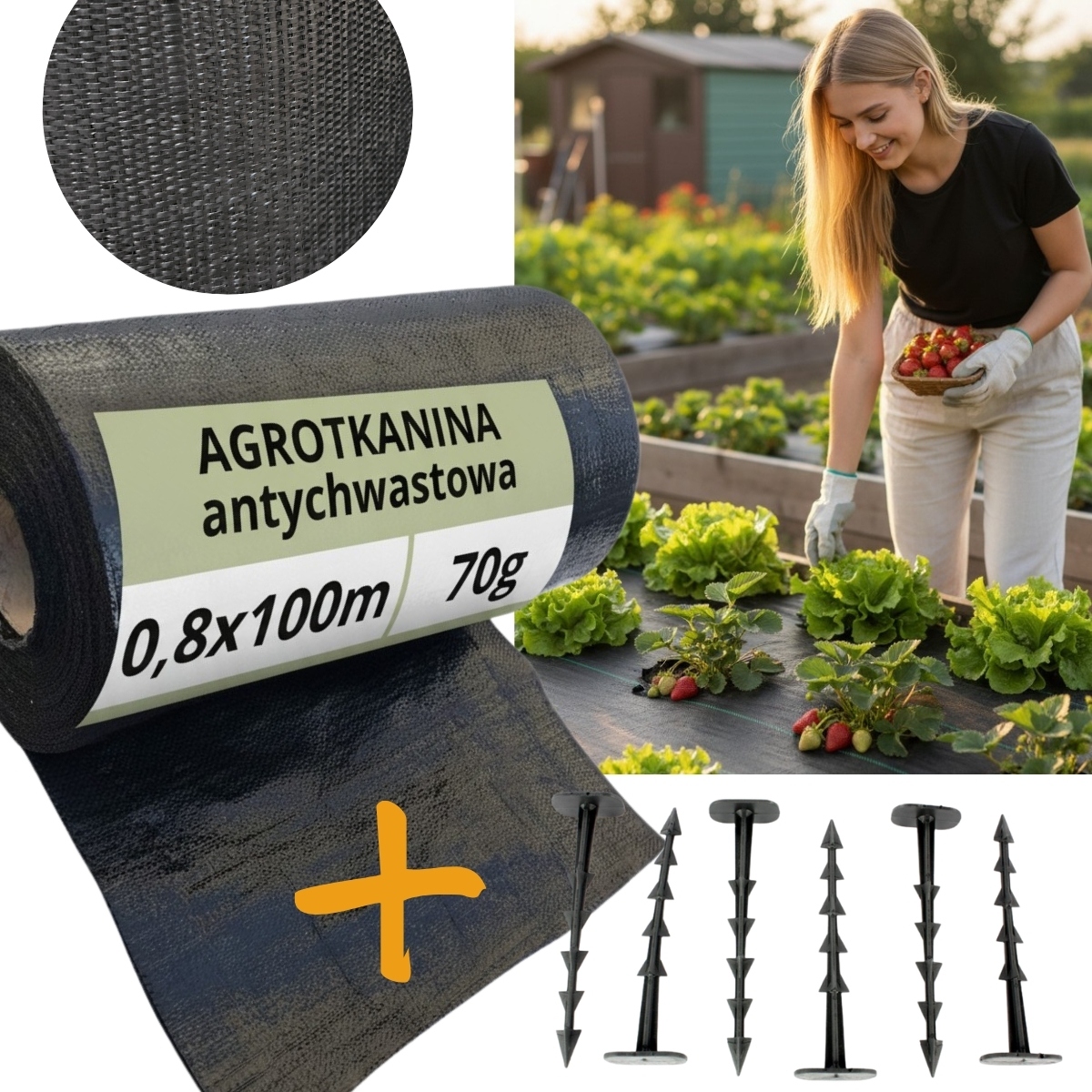 Agrotextília 70 g/m2 skladacia podložka 0,8 x 100 m Špendlíky