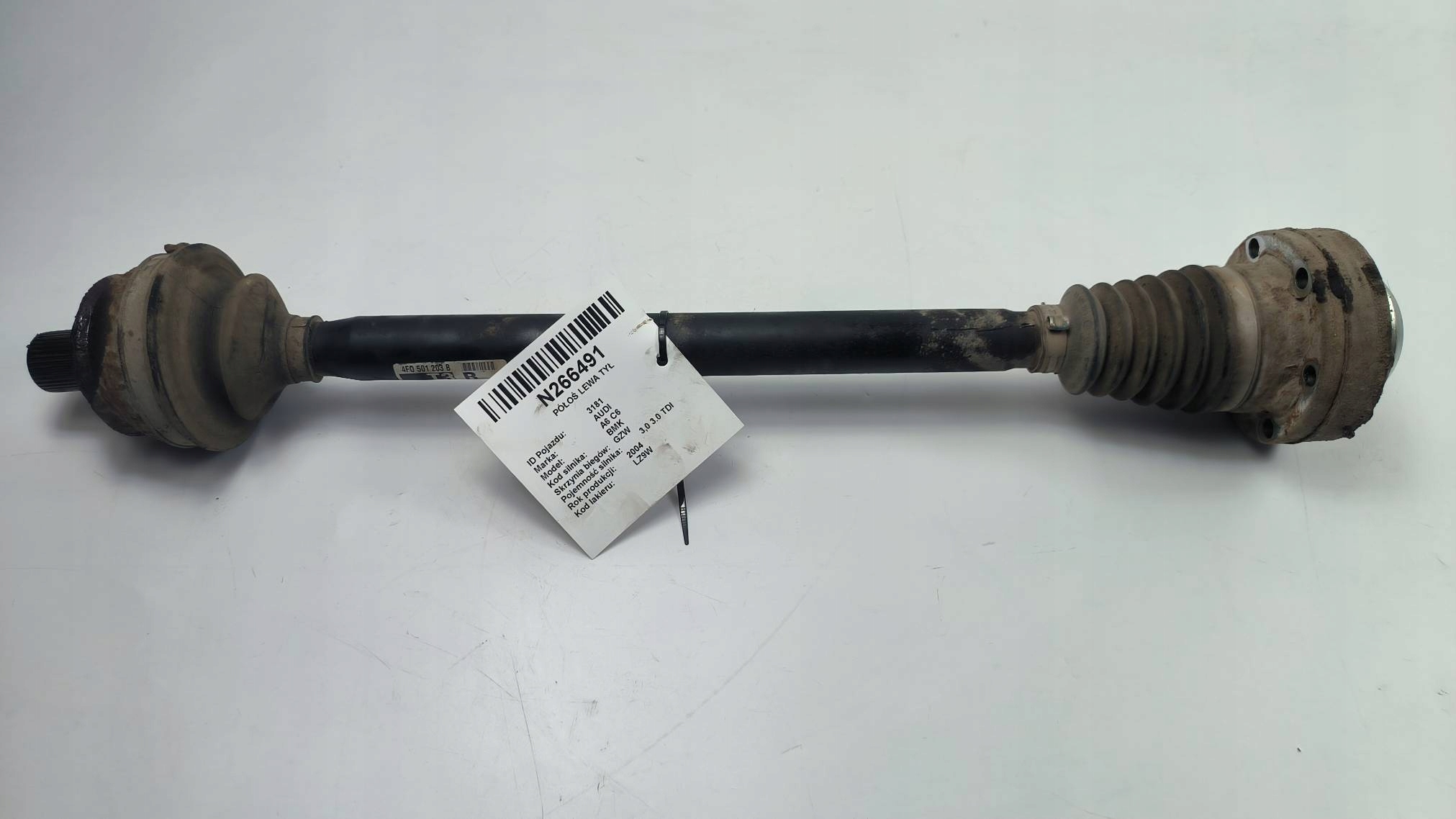 semi-axis left rear part 4F0501203B AUDI A6 C6