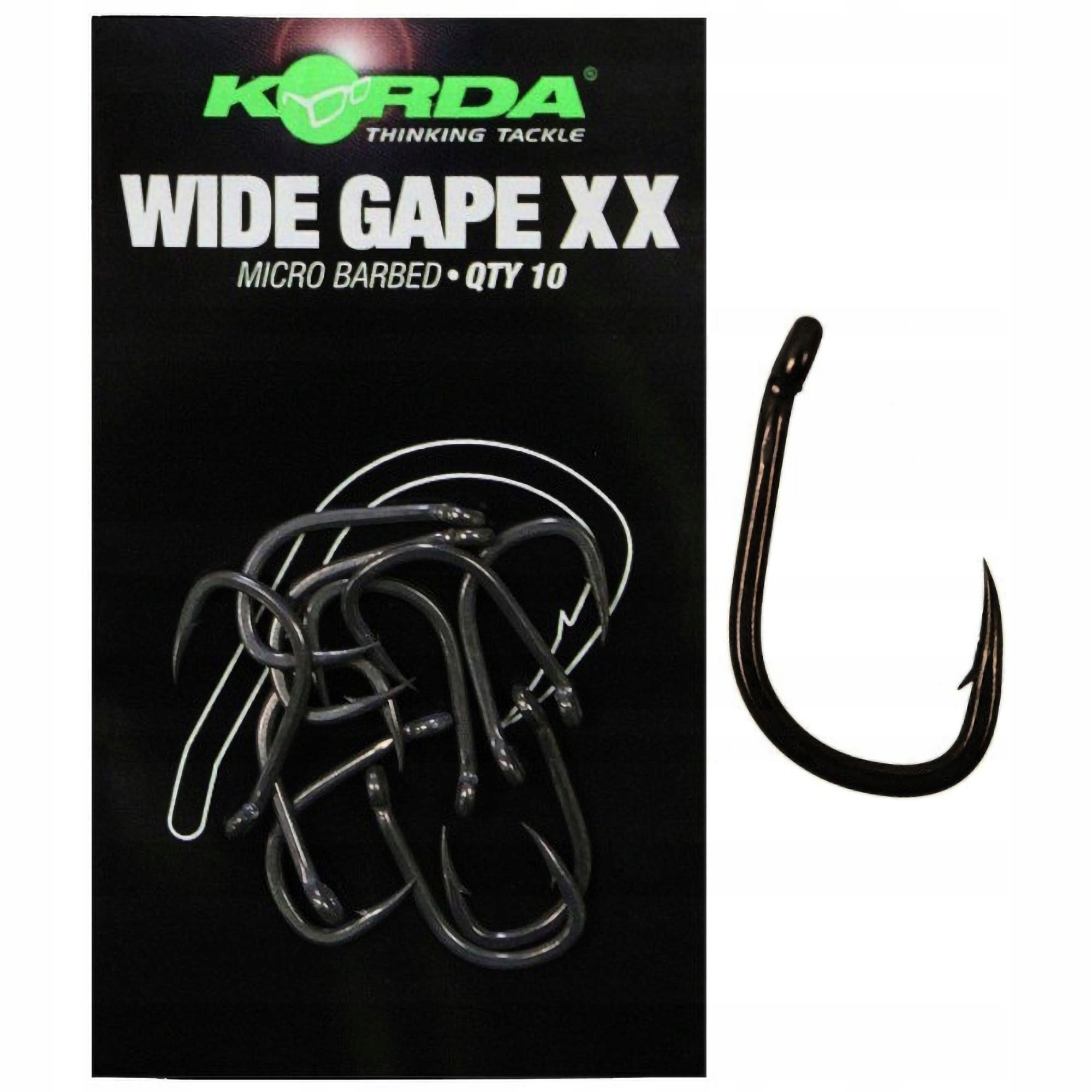 Haczyki Karpiowe Mikro Zadzior Korda Wide Gape XX Micro Barbed r. 8