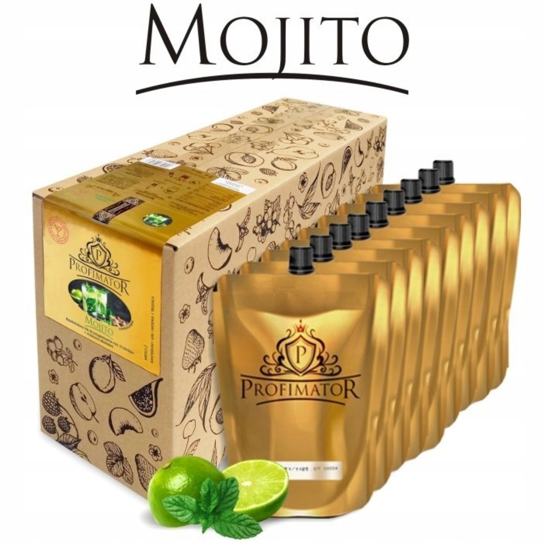 Zaprawka na koktajl MOJITO box 9x300 ml (2,7 litra)