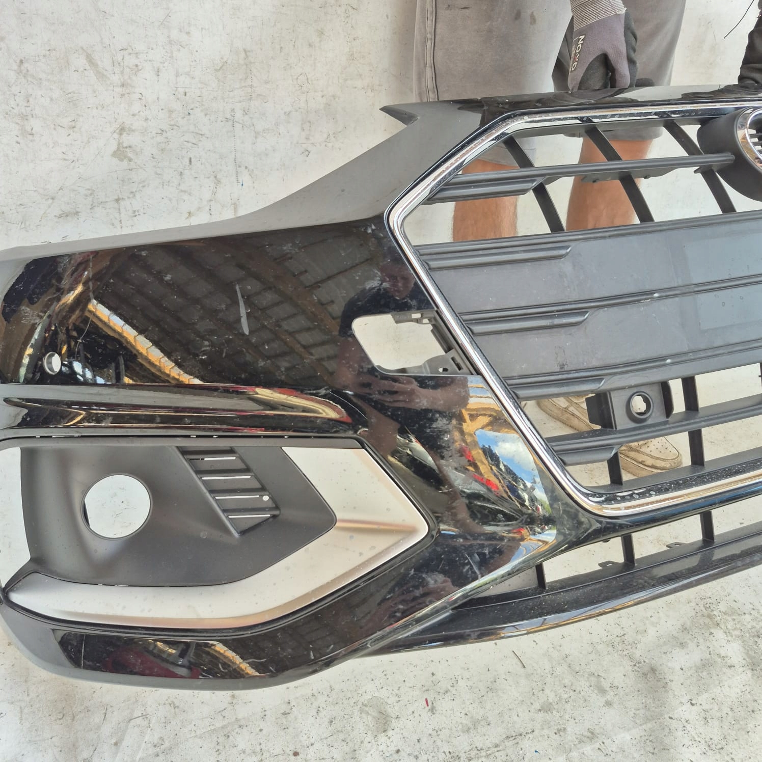 AUDI A4 B9 8W0 LIFT 19- bumper front front 4XPDC grill grid