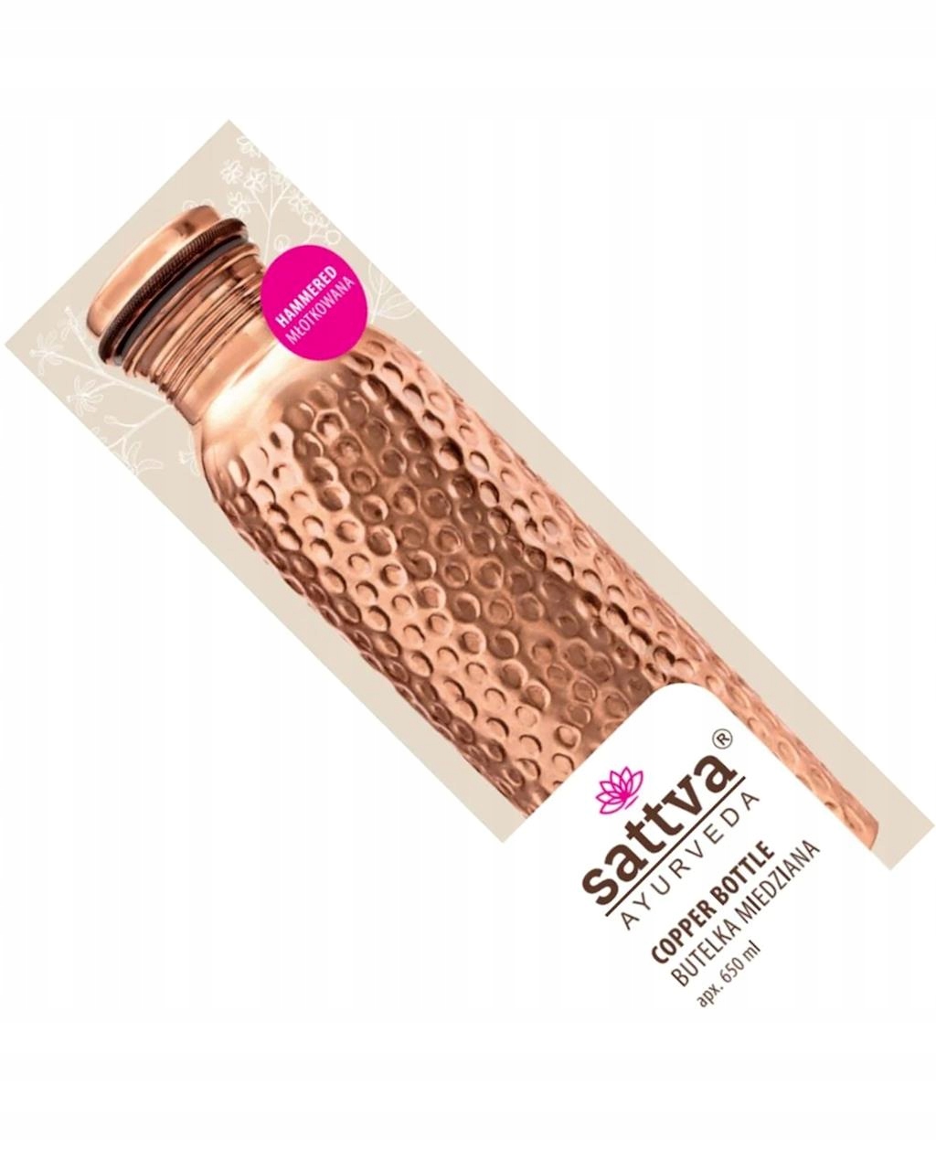 Medená fľaša Hammer 650 ml Sattva (ajurvéda)
