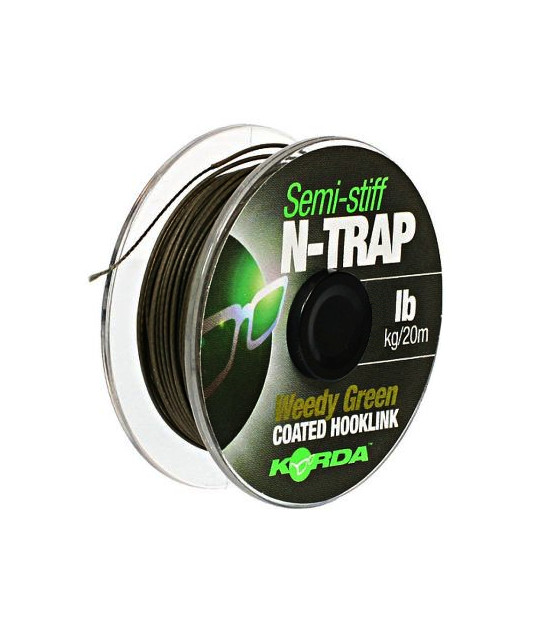 Korda Plec. N-Trap Semi Stiff Weedy Green 20lb 20m