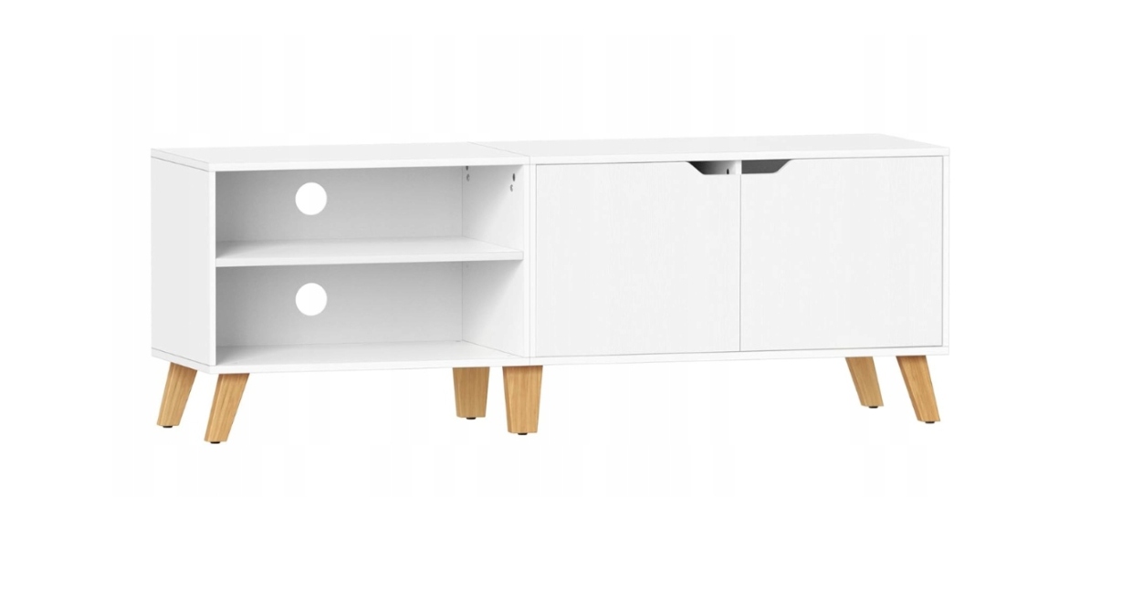 Szafka pod telewizor długość 140 cm do 65 cali do salonu Vasagle LTV027T46