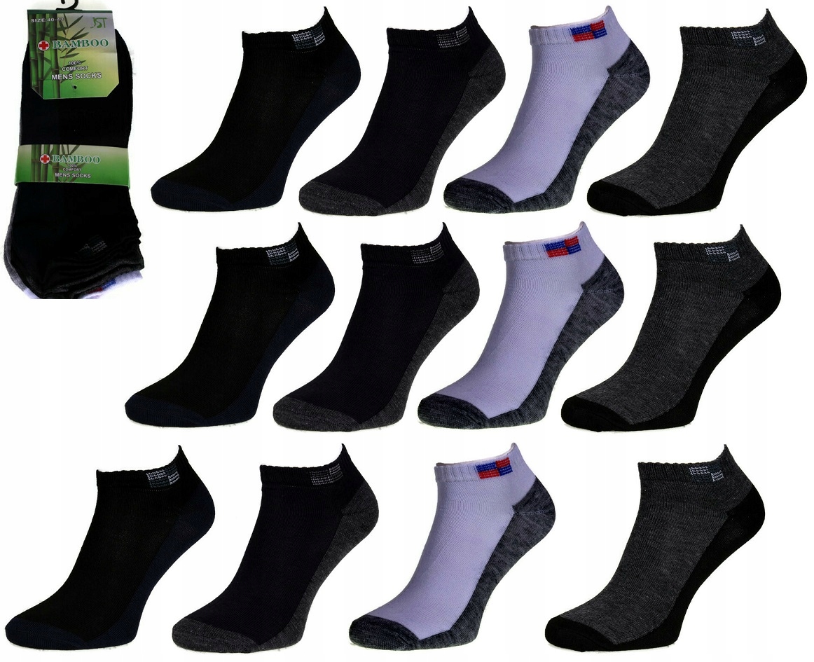 

12x Skarpety Skarpetki Stopki Bambusowe 40-43