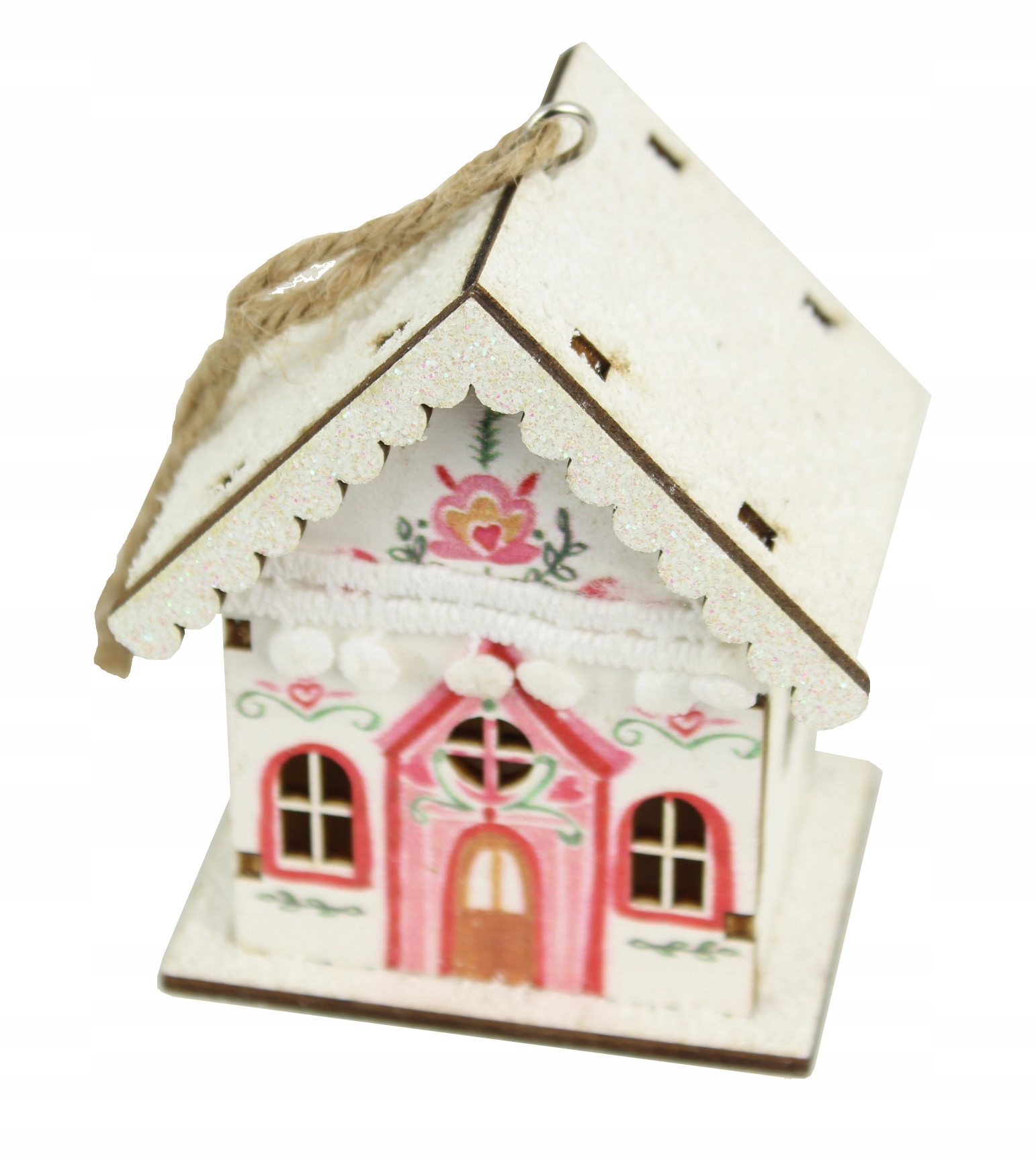 

Zawieszka Bombka Dom z Piernika 5 x 6 x 8cm Biała