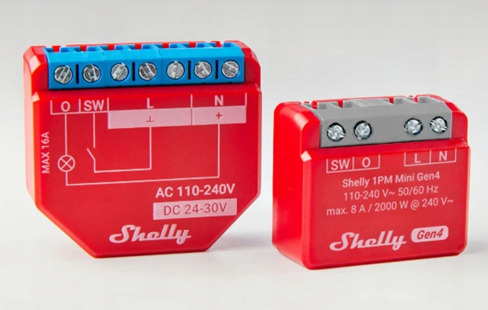 SHELLY 1PM Mini Gen4 1-kanałowy mini moduł z pomiarem mocy — 8