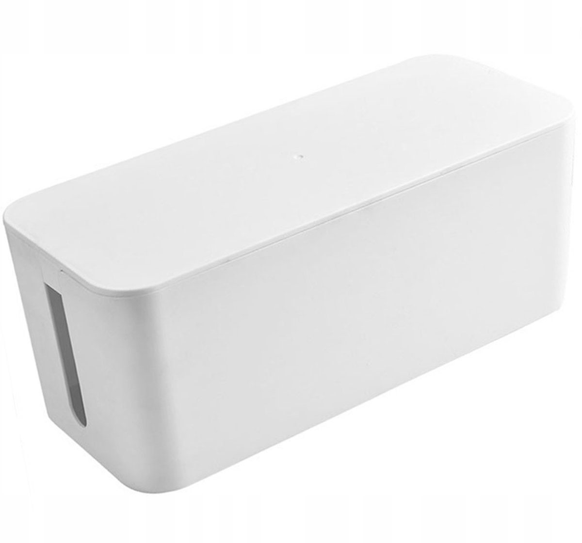 Pojemnik Organizer Na Kable Pudełko Na Listwy Przedłużacze Biały 40x15x13