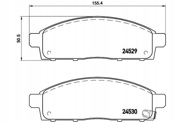 Brembo Brzdové Destičky Mitsubishi L200 06- 2.5DI-