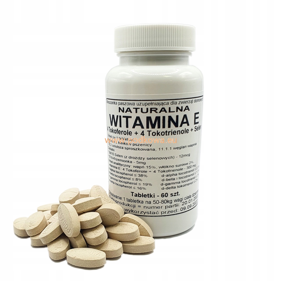 Levně Přírodní vitamín E komplex – tablety 300 mg. Nová formule!