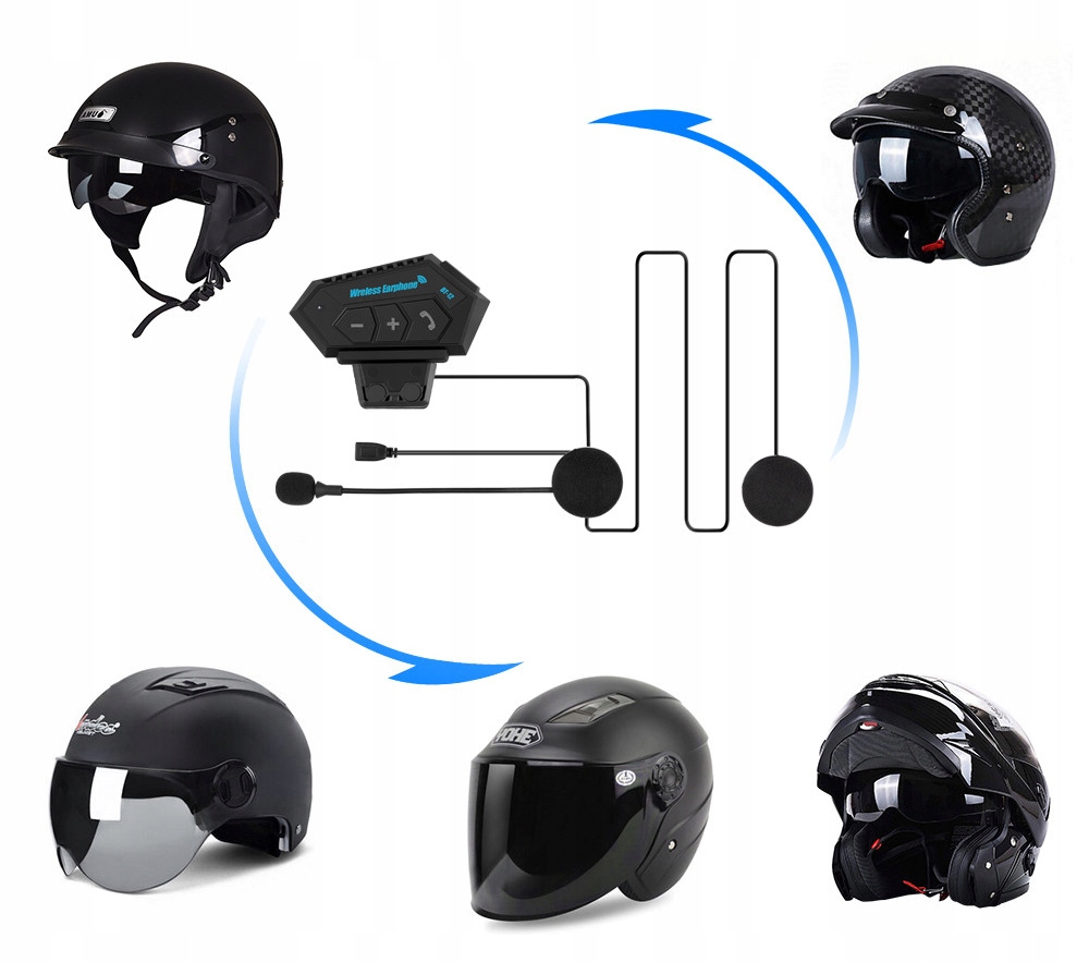 SŁUCHAWKI BLUETOOTH MOTOCYKL BT 5.0 DO KASKU BT12 Model BT12