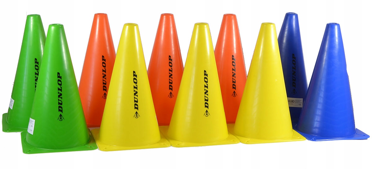

Dunlop Pachołki treningowe zestaw 10 szt. 23,5cm