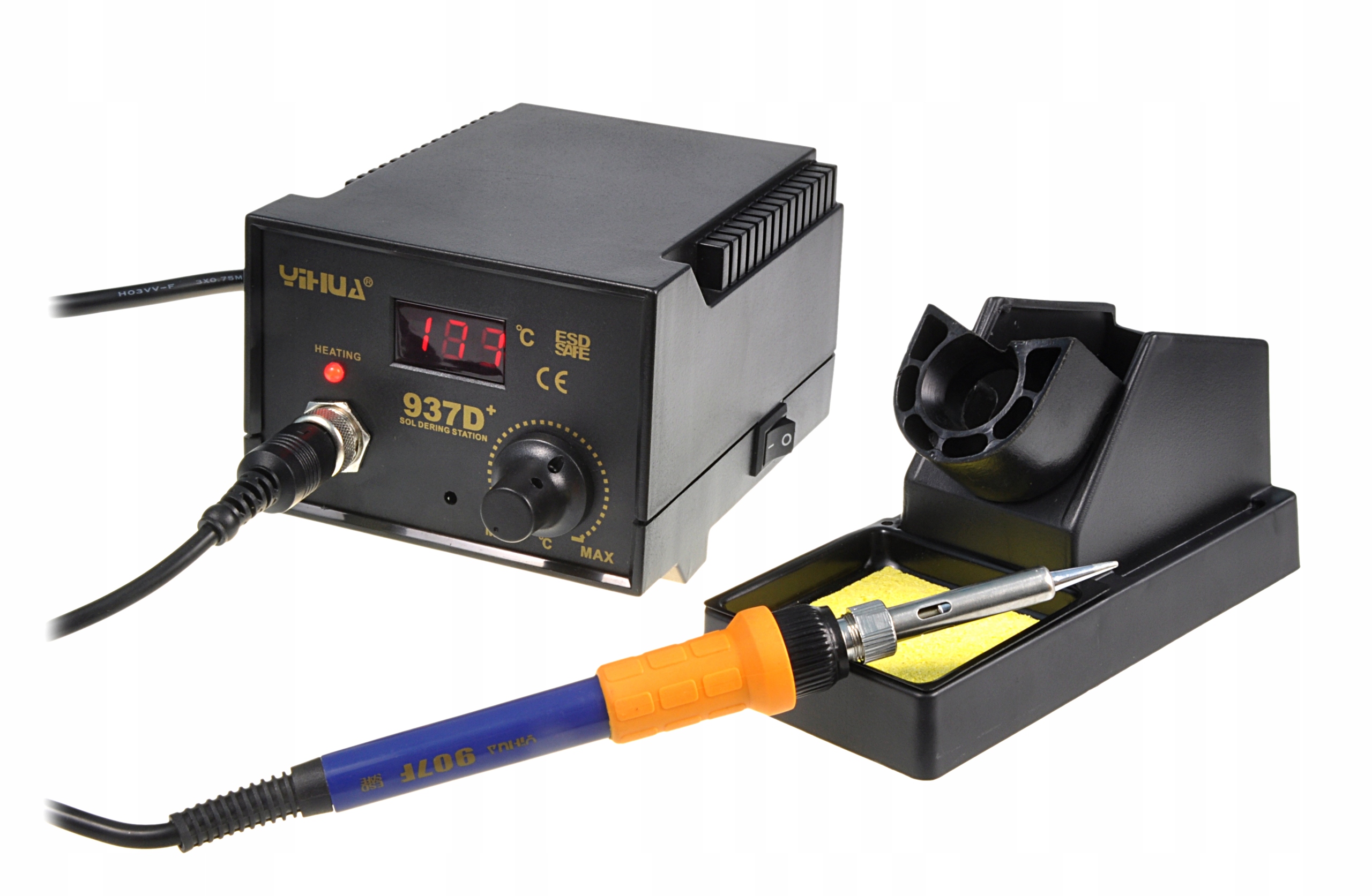 

Stacja lutownicza Yihua 937D+ 50-100W mocna Esd