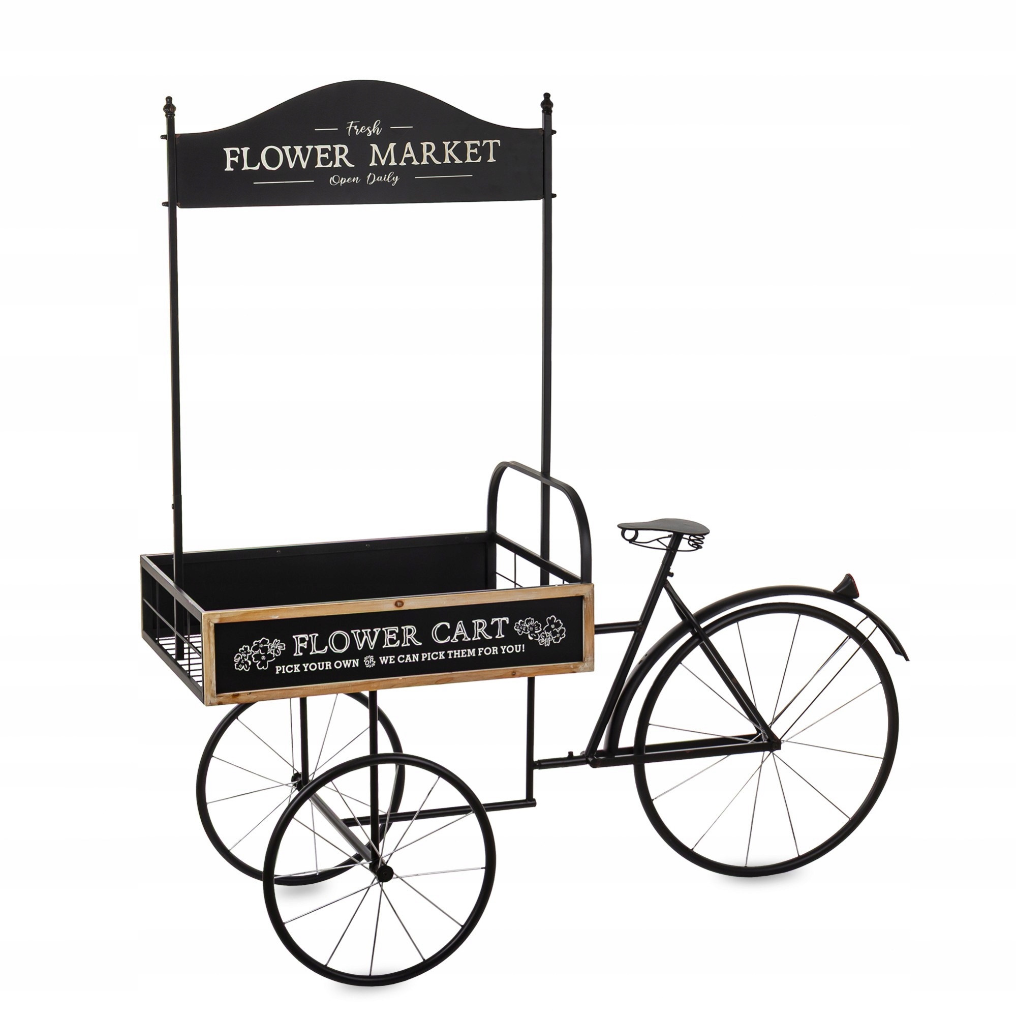 Držiak Na Kvetináč na bicykel kovová záhrada na kvety záhradný bicykel provence loft