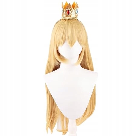 Paruka 70 CM Blond Cosplay S Korunkou Pro Halloweenskou Párty