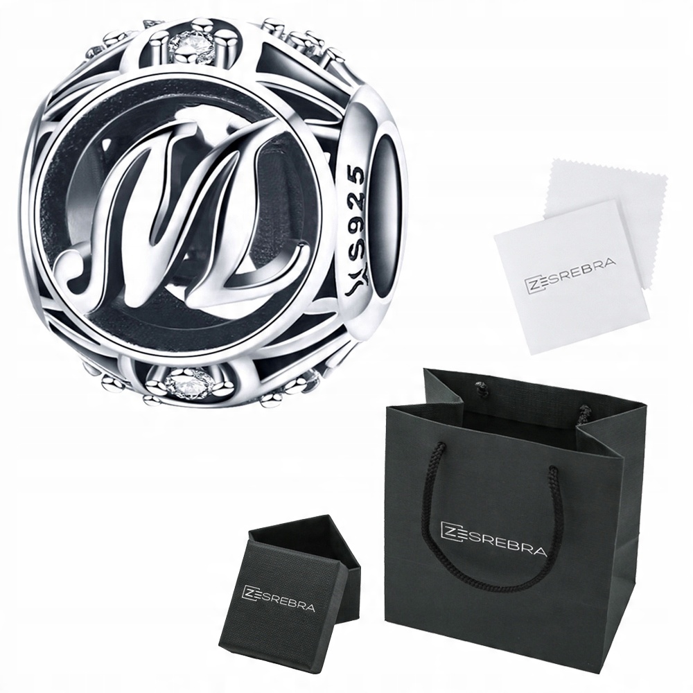 

Charms Litera M do Pandora srebro 925 S925
