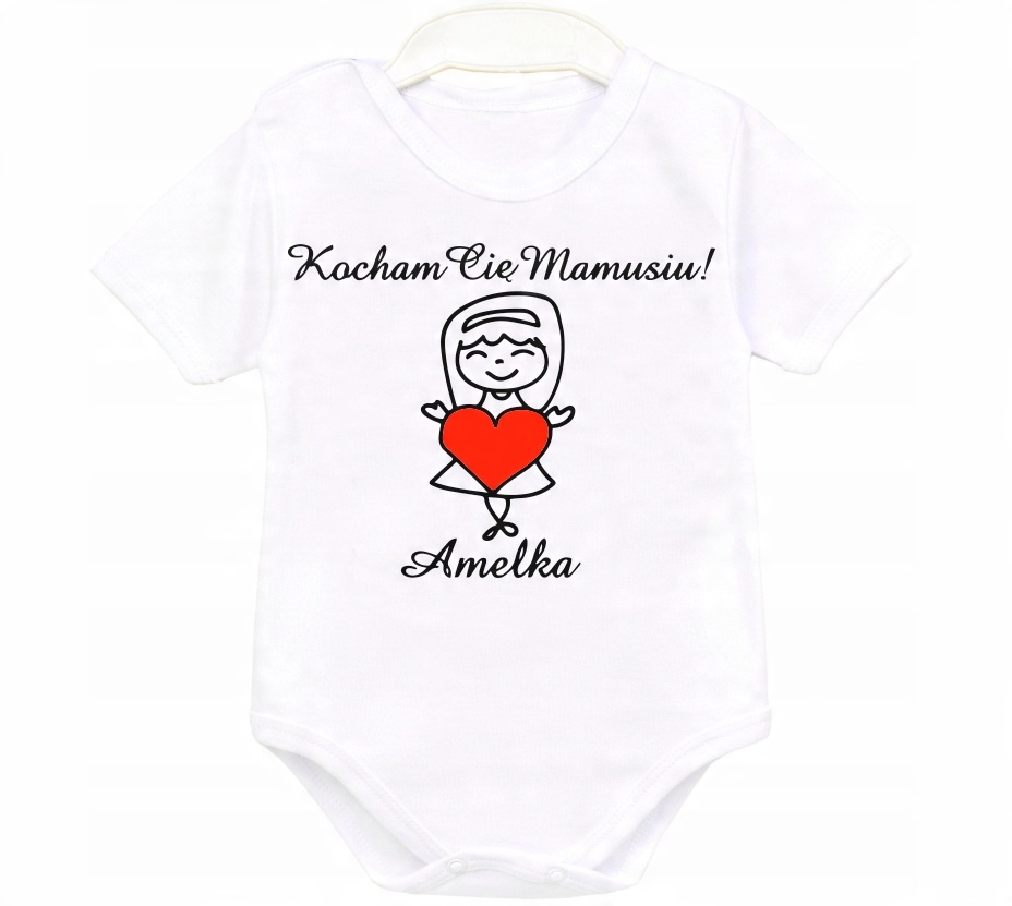 

Body kr. rękaw Kocham Cię mamusiu Dzień Mamy r. 68