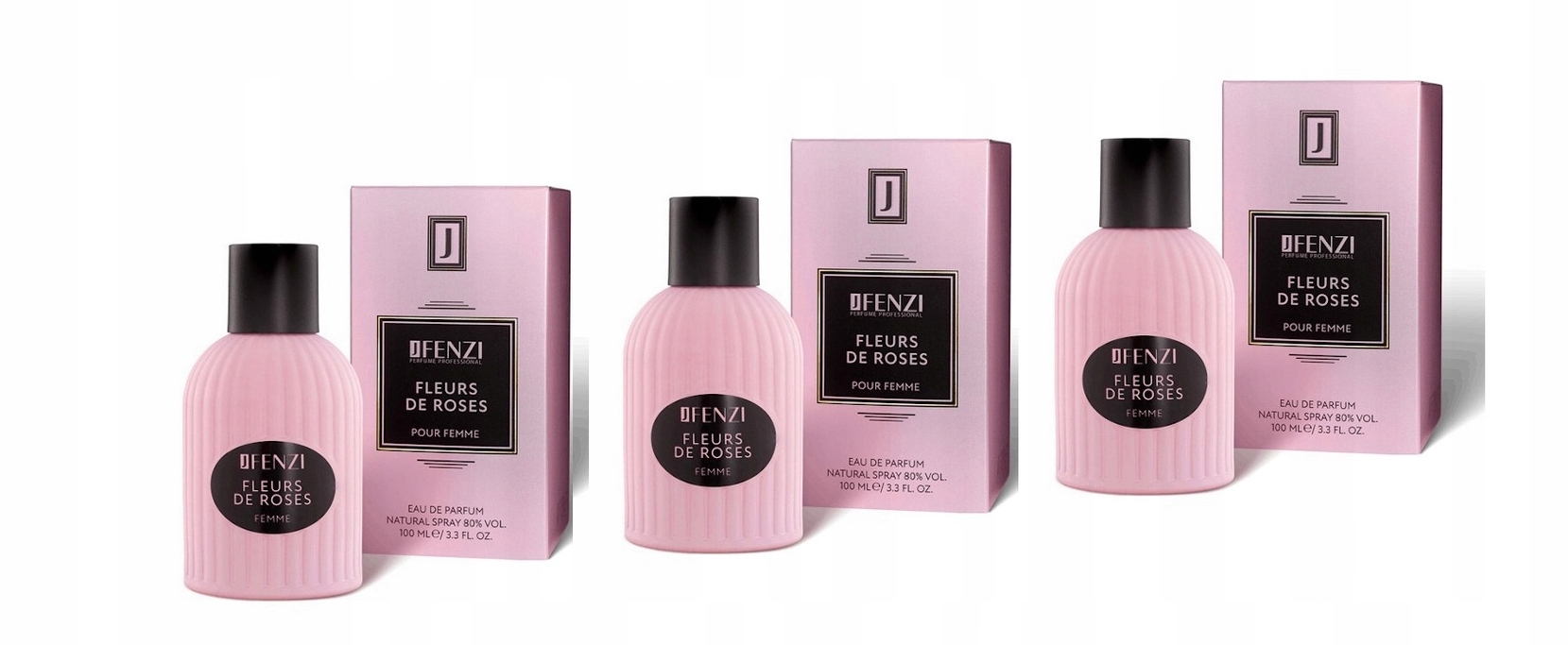 JFenzi Fleurs De Roses 3x100ml Edp