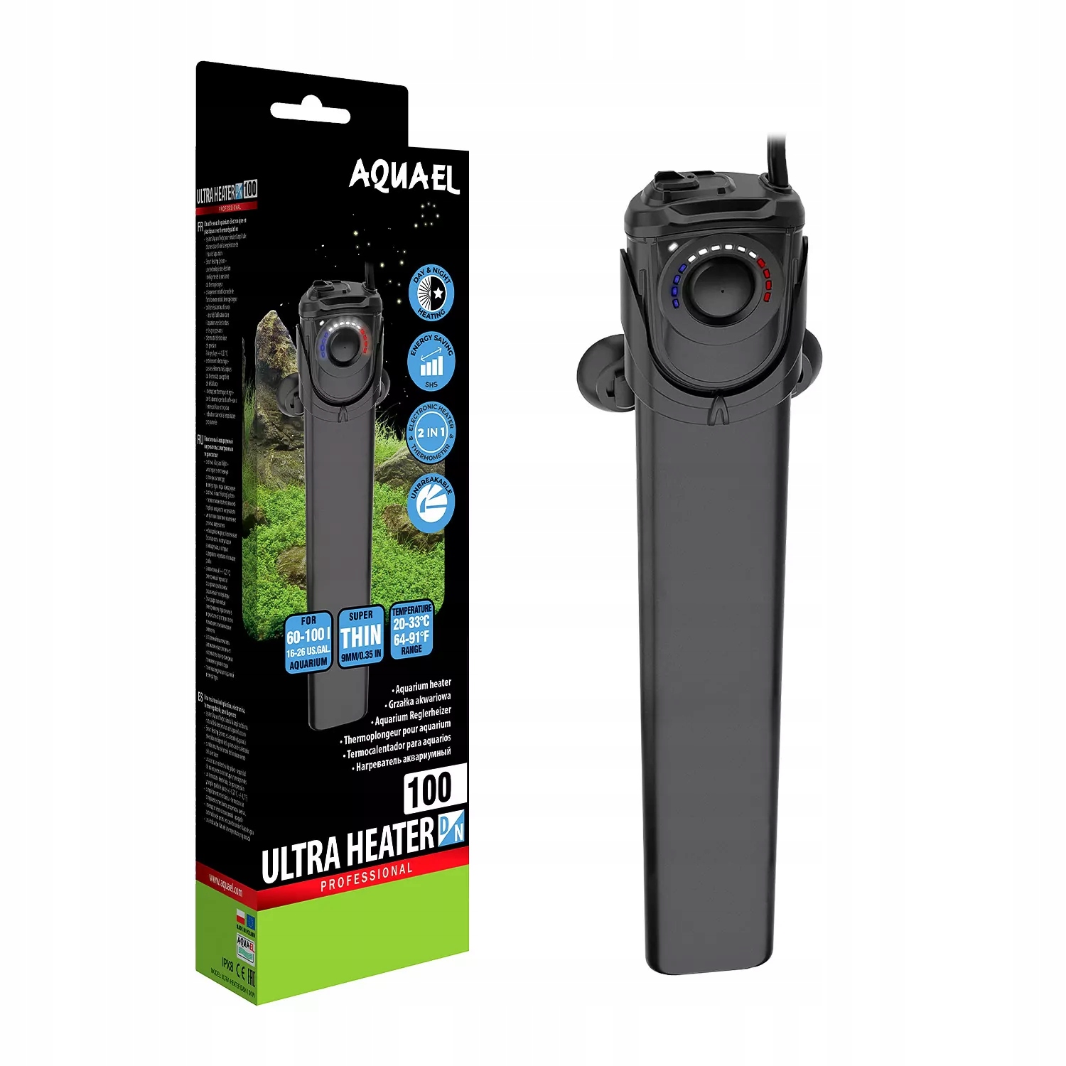 Aquael Grzałka Ultra Heater D&n 100W
