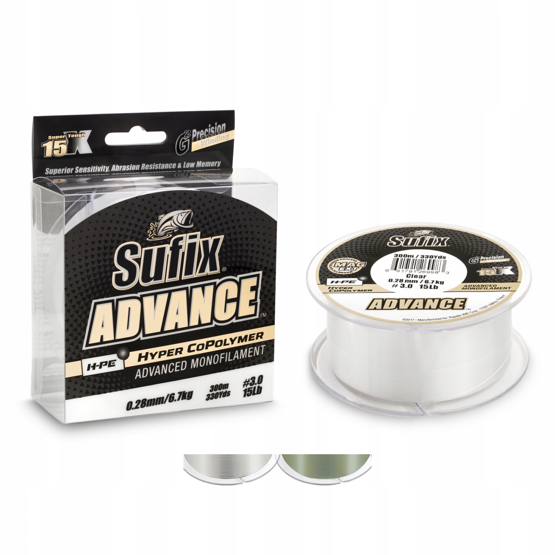 Żyłka Sufix Advance G2 Clear 0,30mm 150m 8,20kg