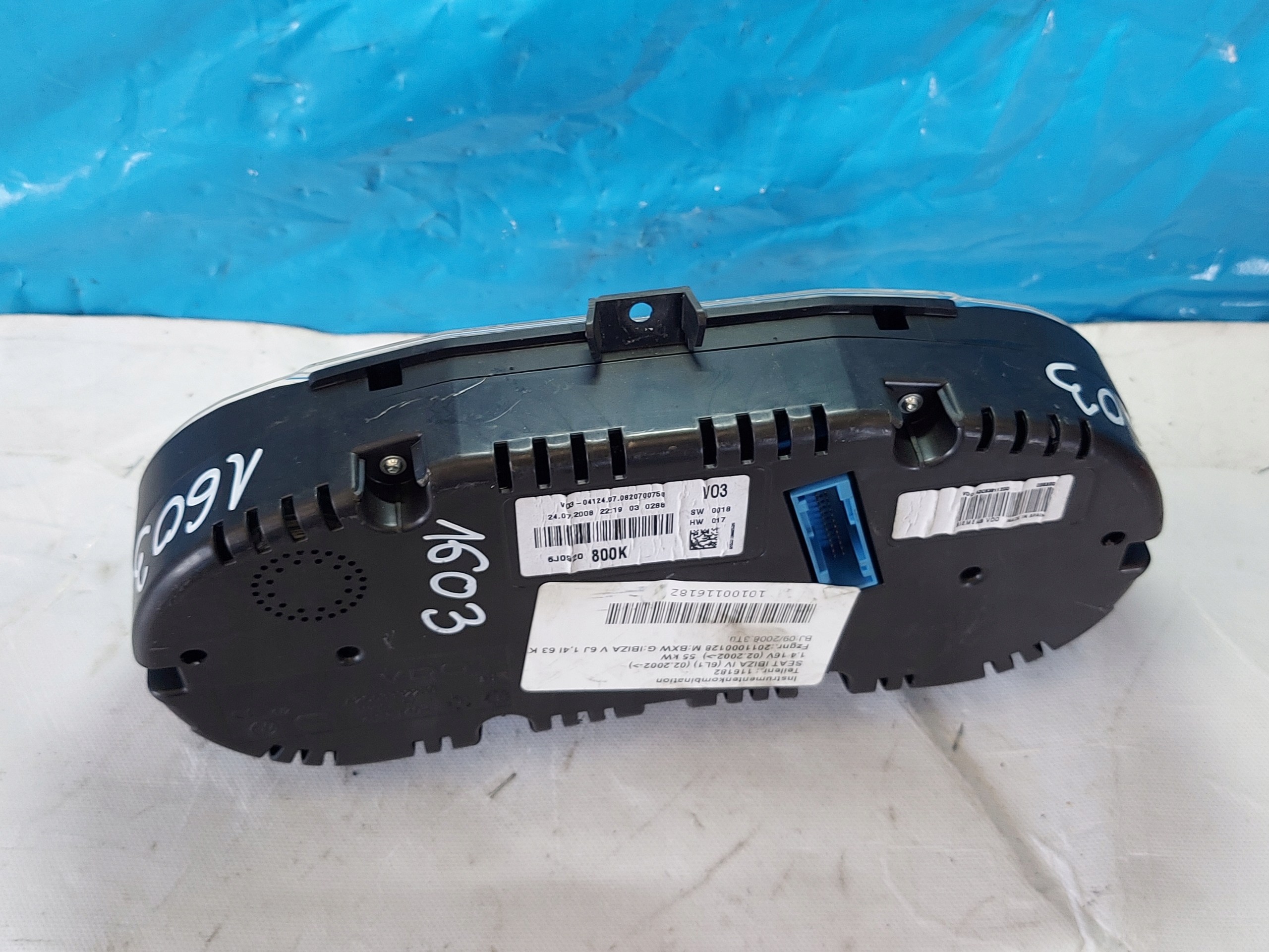 dials clock IBIZA IV 1.4 16V 6J0920800K