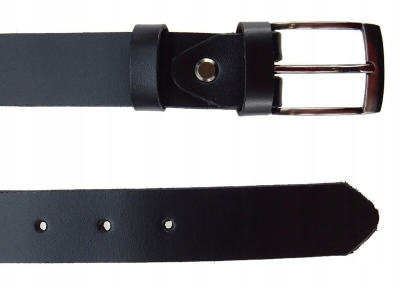 Pasek DZIECIĘCY skórzany KOMUNIJNY czarny 85 Rodzaj skórzany